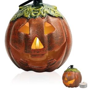 Pumpkin Wall Decor Hook - Orange and Green